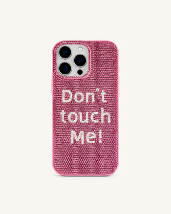 Don't Touch Me! Custodia per iPhone - Rosa Multicolore