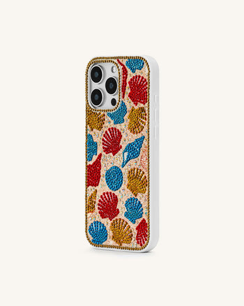 Custodia per Telefono con Motivo Conchiglia – Oro Multicolore