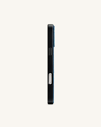 Shark Cover per telefono con cristallo artificiale blu - Blu