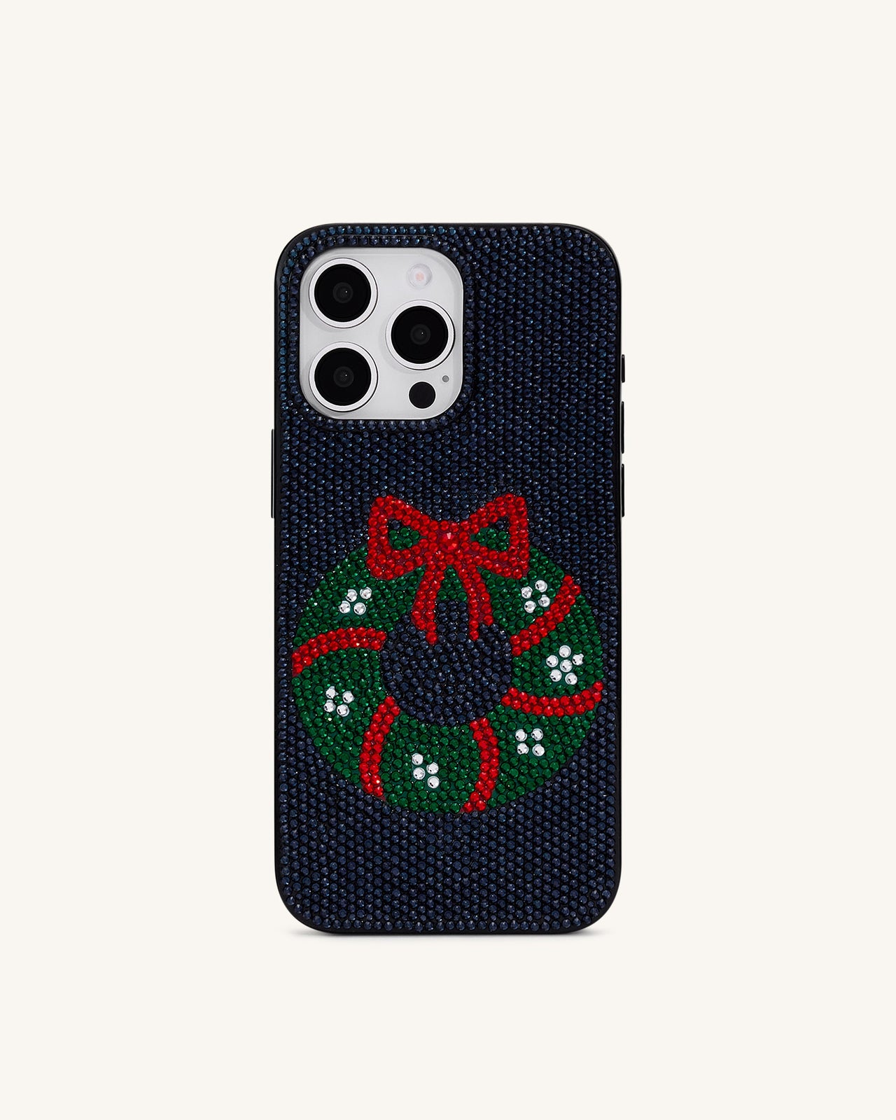 Holiday Funda para Teléfono con Corona de Brillos - Nero