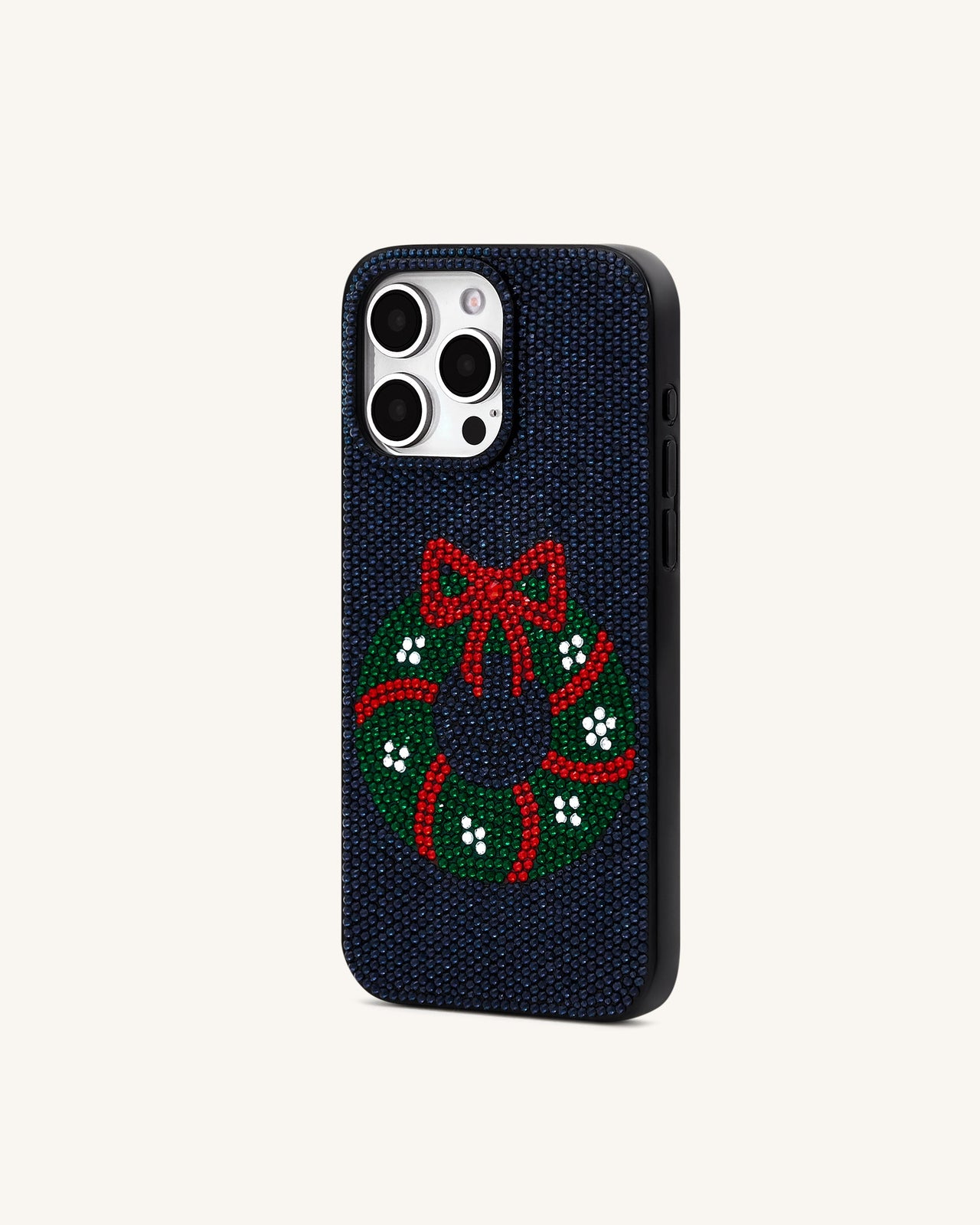 Holiday Funda para Teléfono con Corona de Brillos - Nero