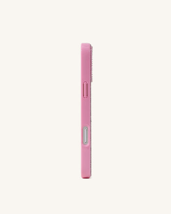 Cover per telefono glitter con coniglietto Angel - Rosa