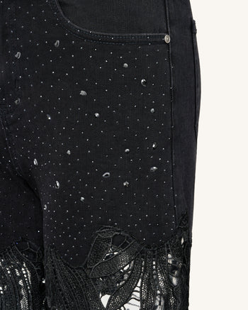 Jeans Donna Stile Vintage con Strappi, Pantaloni Denim Dritti alla Moda per Donn Jeans Donna Stile Vintage con Strappi, Pantaloni Denim Dritti alla Moda per Donn
