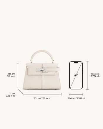 Elise Borsa con Manico - Bianca