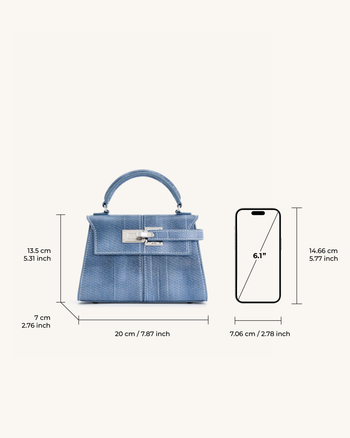 Elise Borsa con Manico - Blu