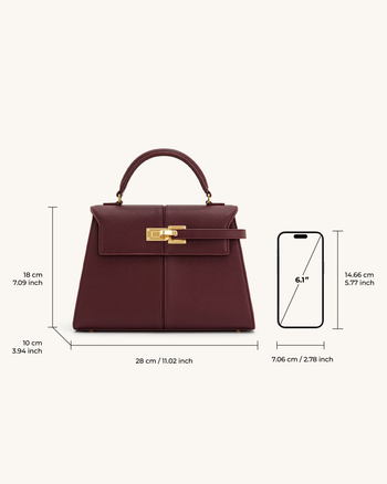 Borsa a Mano Grande Elise - Bordeaux