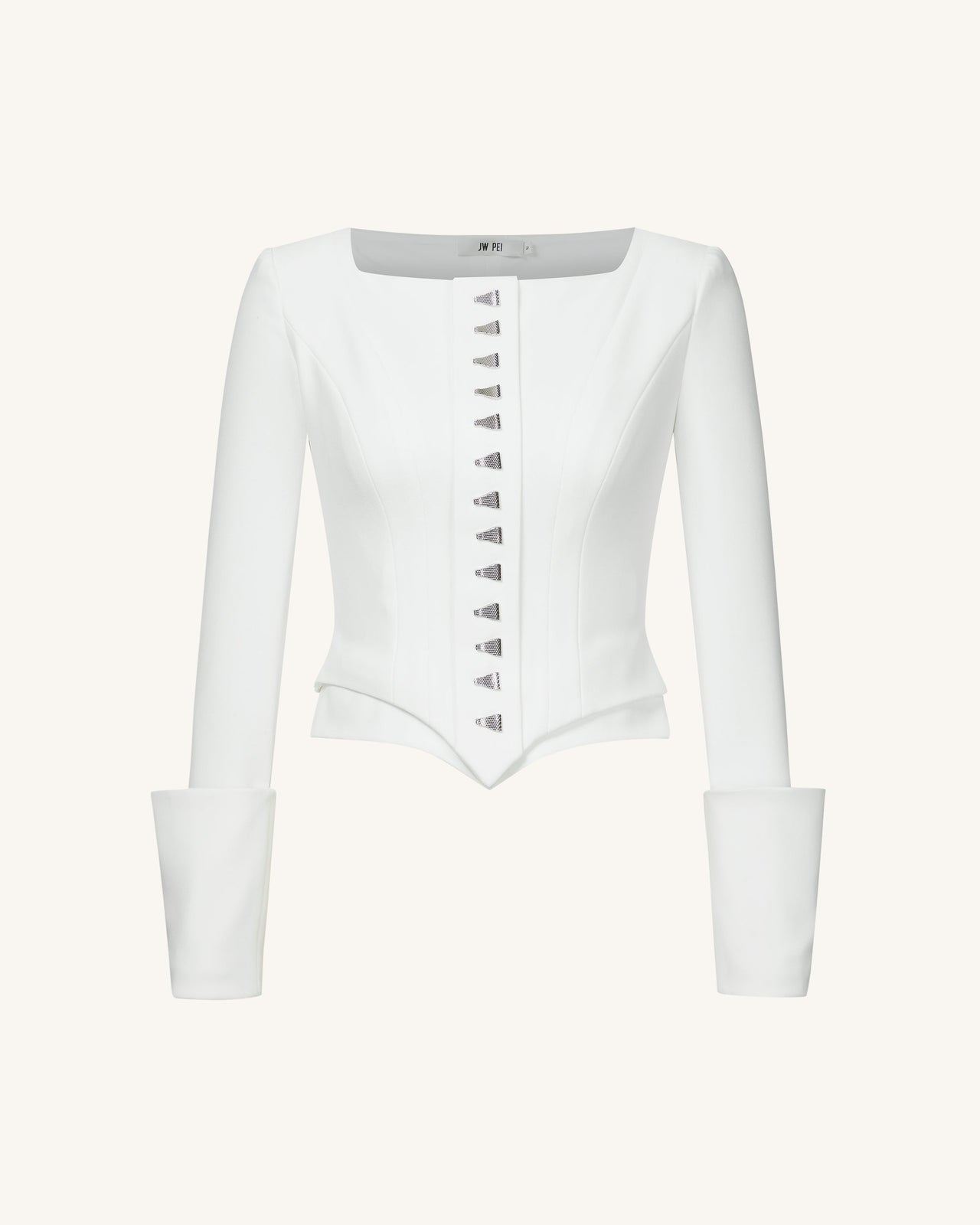 Lydia Blazer Ispirato Al Corsetto - Bianco