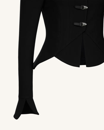 Olivia Blazer con spalle a palloncino - Nero