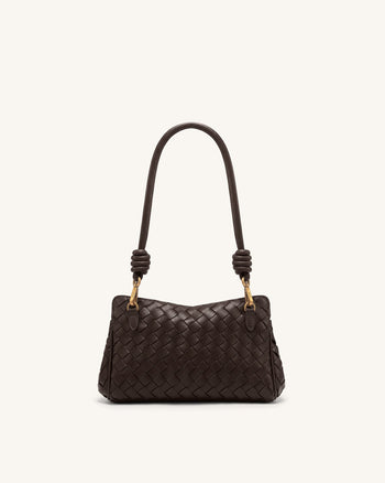 Lucia Borsa a spalla intrecciata - Marrone