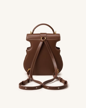 Borsa a mano a forma di violino - Marrone scuro