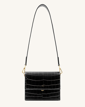 Mini Flap Borsa - Nero Cocco