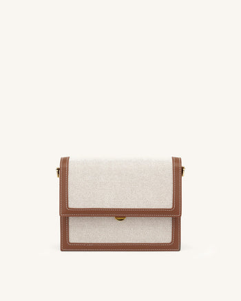 Mini Flap Borsa - Beige Canvas