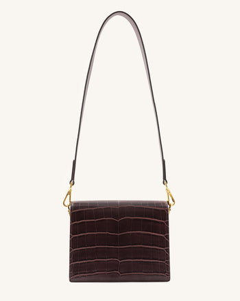Mini Flap Borsa - Marrone Cocco