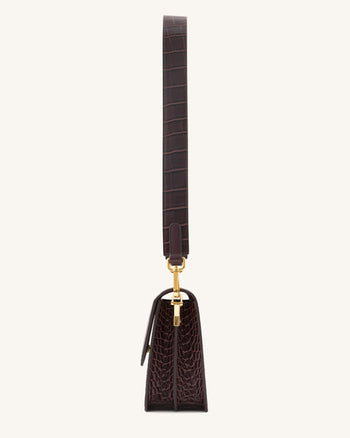 Mini Flap Borsa - Marrone Cocco