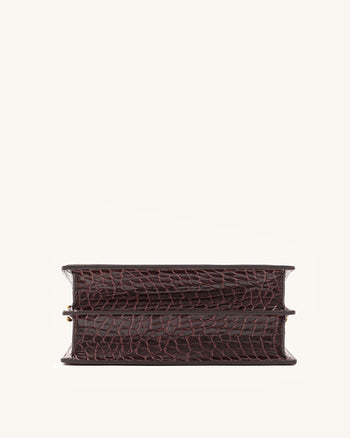Mini Flap Borsa - Marrone Cocco