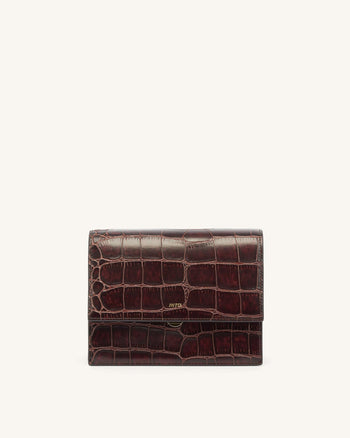 Mini Flap Borsa - Marrone Cocco