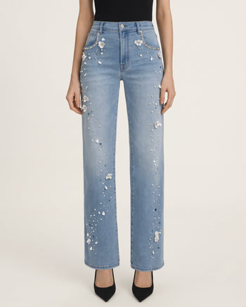 Jeans dritti The Celestial Pearl Petal - Azzurro pallido