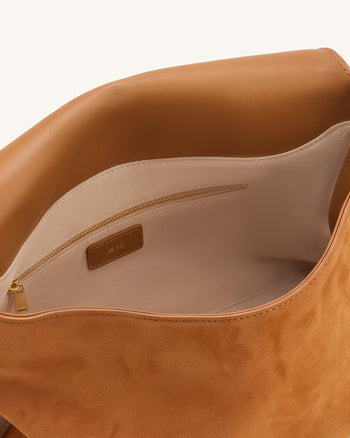 Sienna Borsa hobo in camoscio sintetico - Marrone