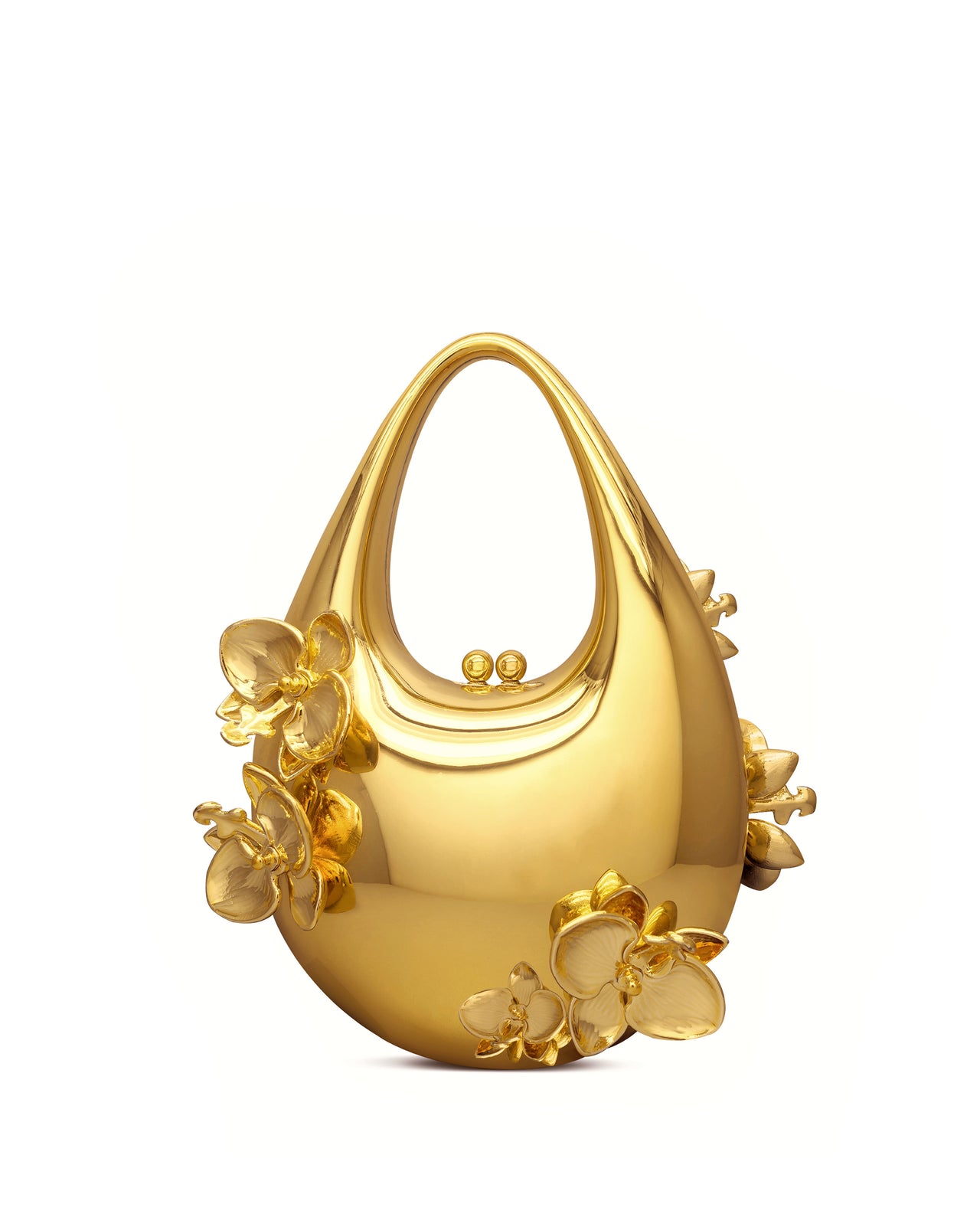 Lydia Borsa a mano con fiori ricamati - Oro
