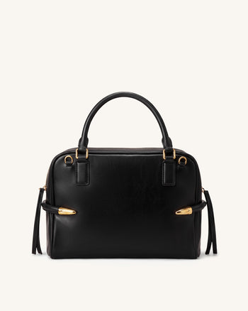 Callie Borsa a spalla con dettaglio a zanna - Nero