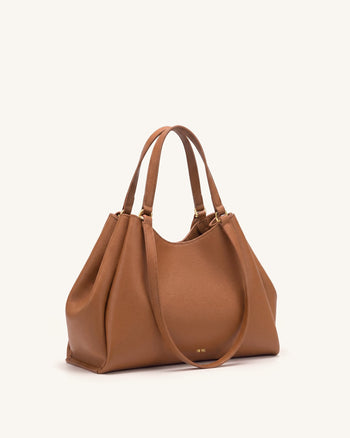 Virelia Borsa tote a doppio manico - Cognac