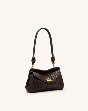 Lucia Borsa a spalla intrecciata - Marrone