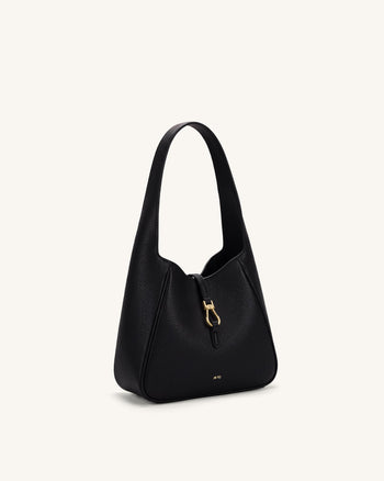 Bruna Borsa hobo martellata - Nero