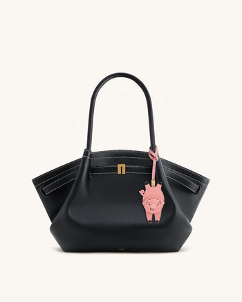 Charm per borsa maialino giocoso - Rosa