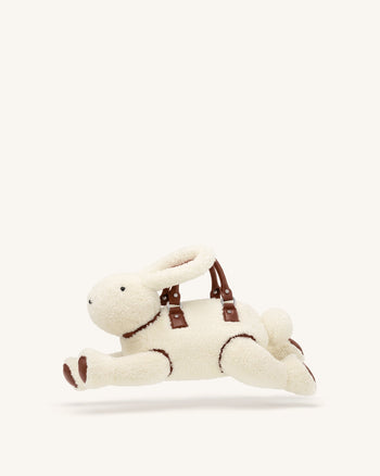 Bella Borsa a mano a forma di coniglietto - Bianco