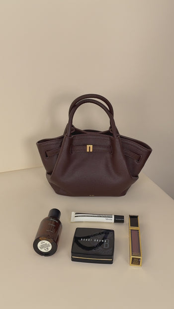 Hana Mini Borsa Tote - Marrone Scuro