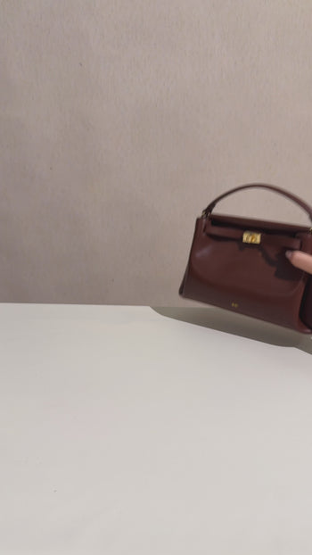 Carmen Borsa con Manico Superiore - Albicocca
