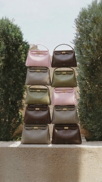 Borsa con manico Carmen - Taupe