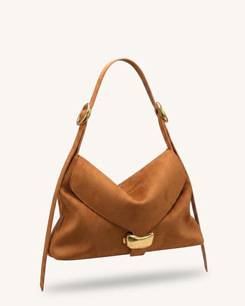 Sienna Borsa hobo in camoscio sintetico - Marrone