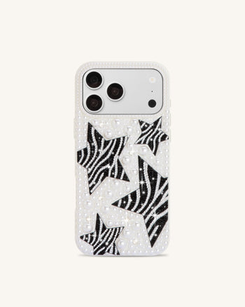 Zebra Cover per telefono Star Pearl - Bianco