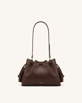 Harper Borsa a spalla con coulisse - Marrone