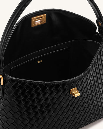 Lucia Borsa hobo intrecciata - Nero