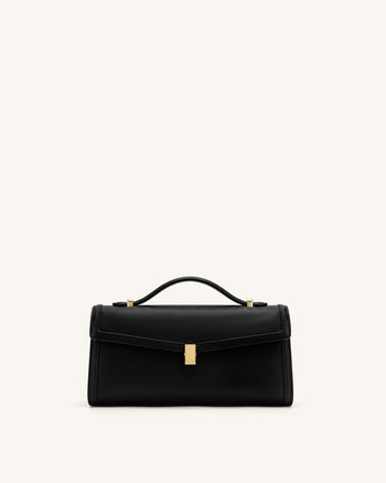 Delphine Borsa a mano Saffiano - Nero