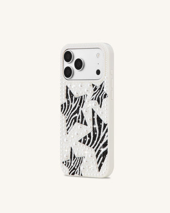 Zebra Cover per telefono Star Pearl - Bianco