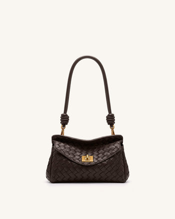 Lucia Borsa a spalla intrecciata - Marrone