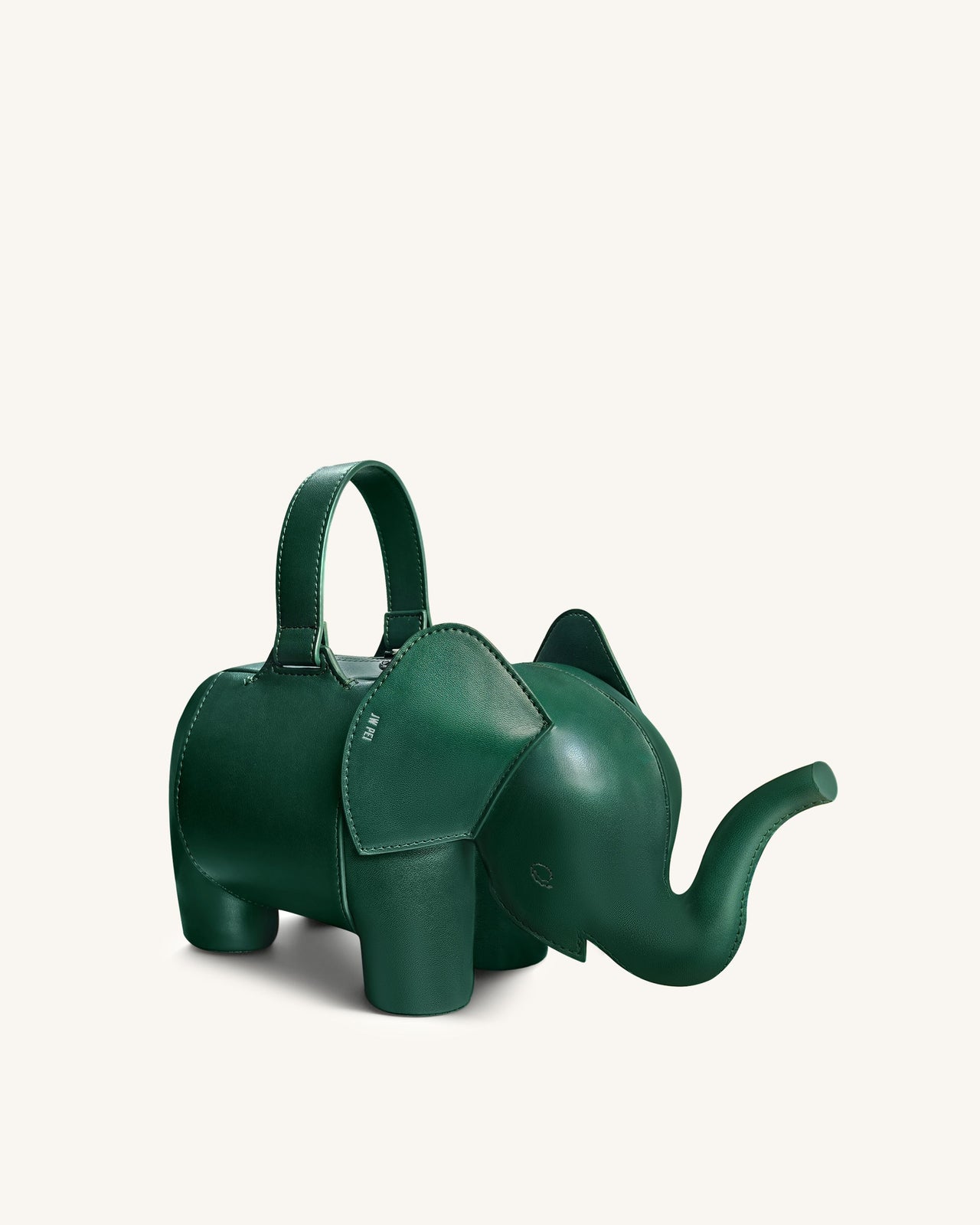 Claire Borsa a mano a forma di elefante - Verde