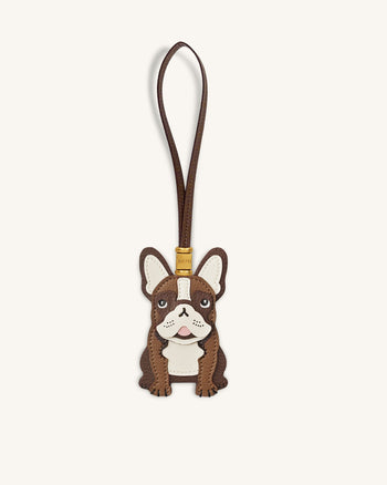 Charm borsa bulldog francese - Marrone