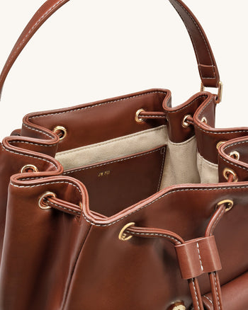 Harper Zaino con Tasca a Fibbia - Marrone Scuro