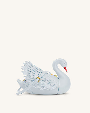 Alani Borsa a Tracolla a Forma di Cigno - Azzurro Chiaro