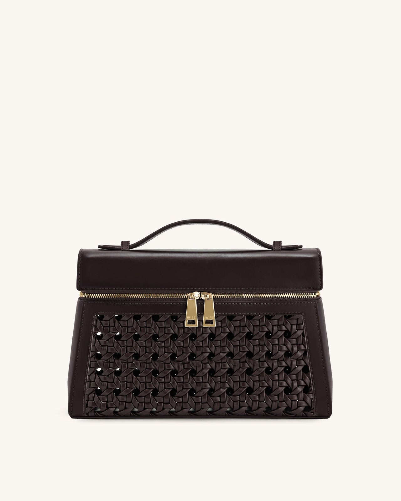 Thea Borsa a Mano Grande Intrecciata - Rosso Scuro