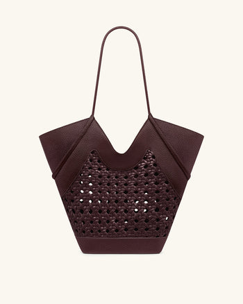Maribel Borsa tote con pannelli intrecciati - Bordeaux