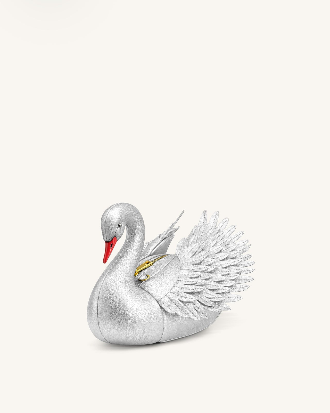 Alani Borsa a tracolla a forma di cigno - Argento