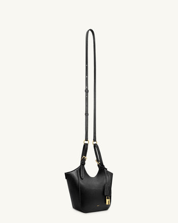 Ines Bolso Tote con Candado - Nero