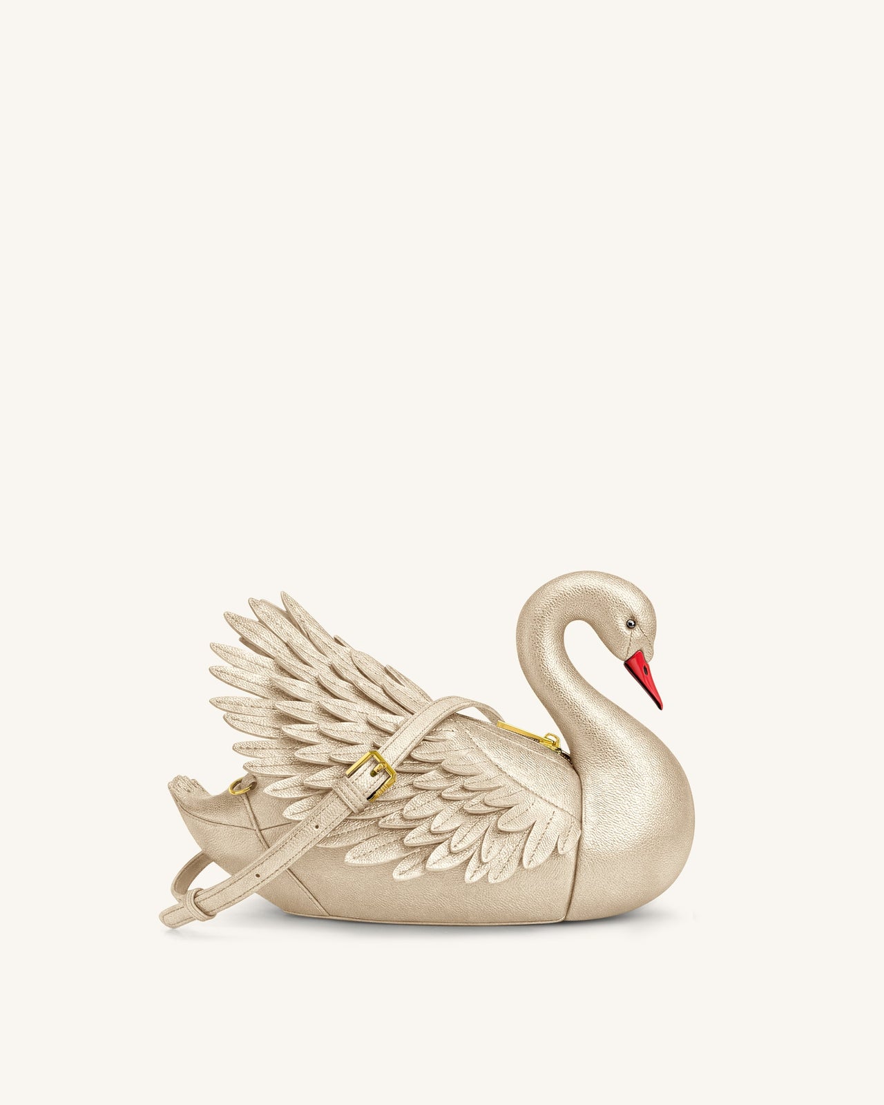 Alani Borsa a Tracolla a Forma di Cigno - Oro