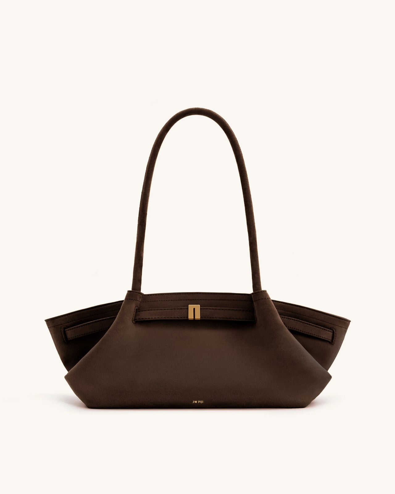 Hana Borsa Tote Ampia in Ecocamoscio - Marrone Scuro