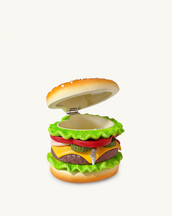 Pochette fantaisie Burger cœur - Multicolore